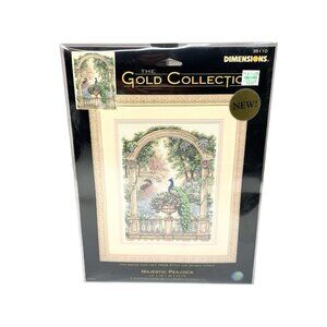 Dimensions The Golden Collection Majestic Peacock Cross Stitch #35110 New!